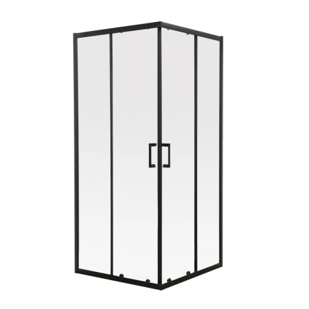 Душова кабіна DIVERSE SC02-90x90x195-TR без піддону, прозоре скло 5мм, BLACK (MI6862)